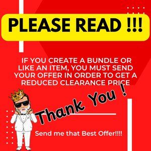 PLEASE PLEASE PLEASE… if you like an item, do not forget to send an offer!